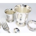 set tacamuri solitaire, argintat. Towle Lockhart - Towle Silversmith U.S.A